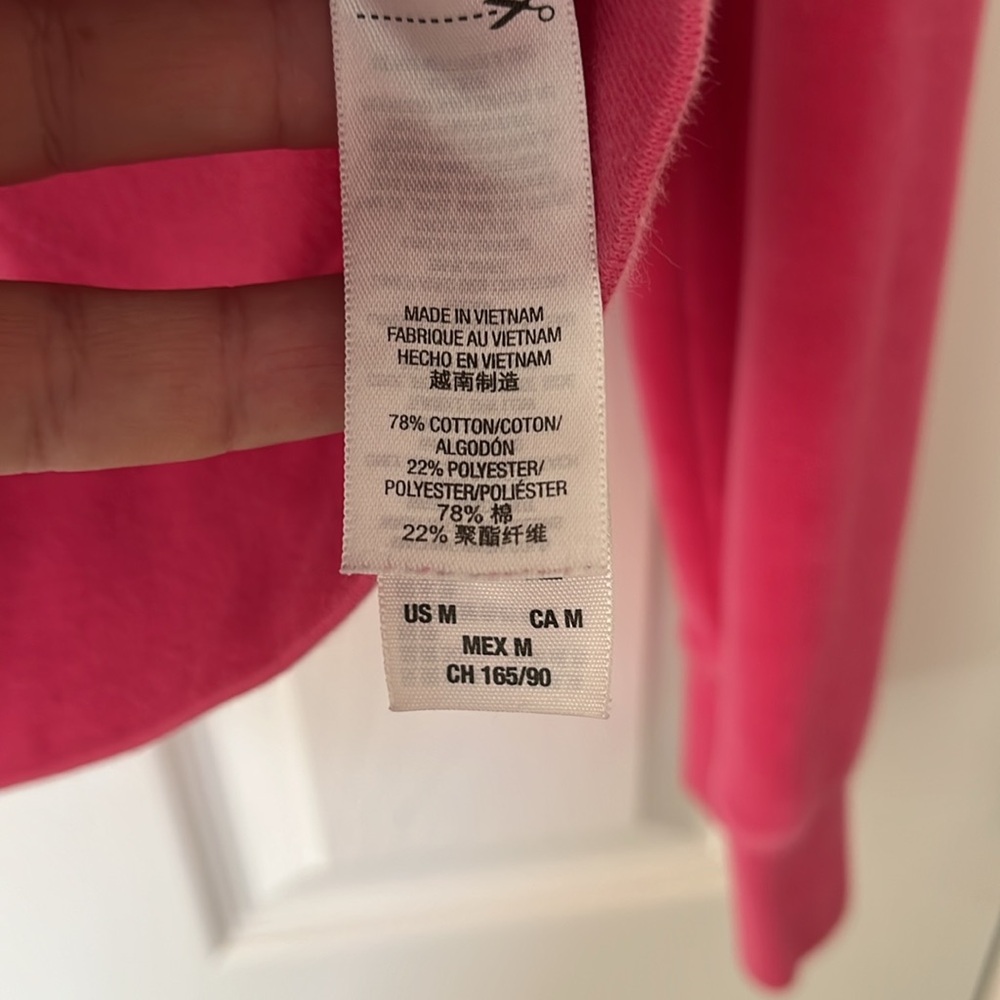 Juicy Couture Y2K VTG hot pink velour track  hoodie ChooseJuicy gold glitter Med - Picture 6 of 16
